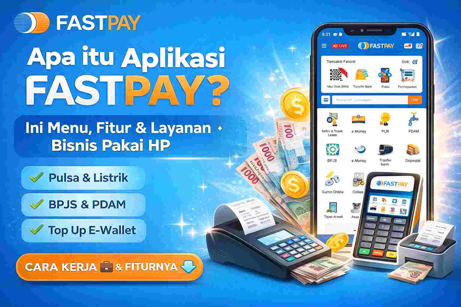 Apa itu fastpay - Menu fitur dan layanan fastpay - bisnis pakai HP