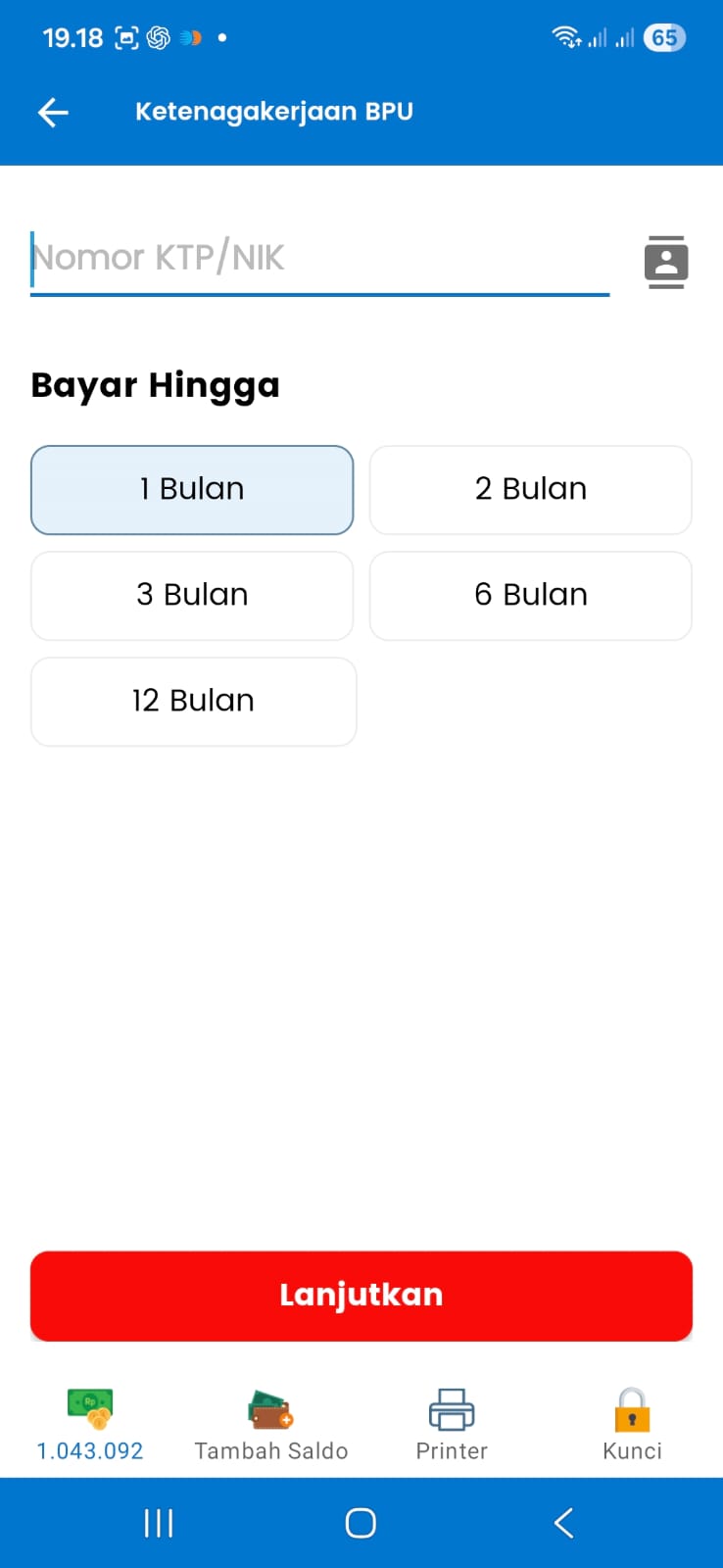 Cara Transaksi Bayar BPJS Ketenagakerjaan di Aplikasi Fastpay Android 1
