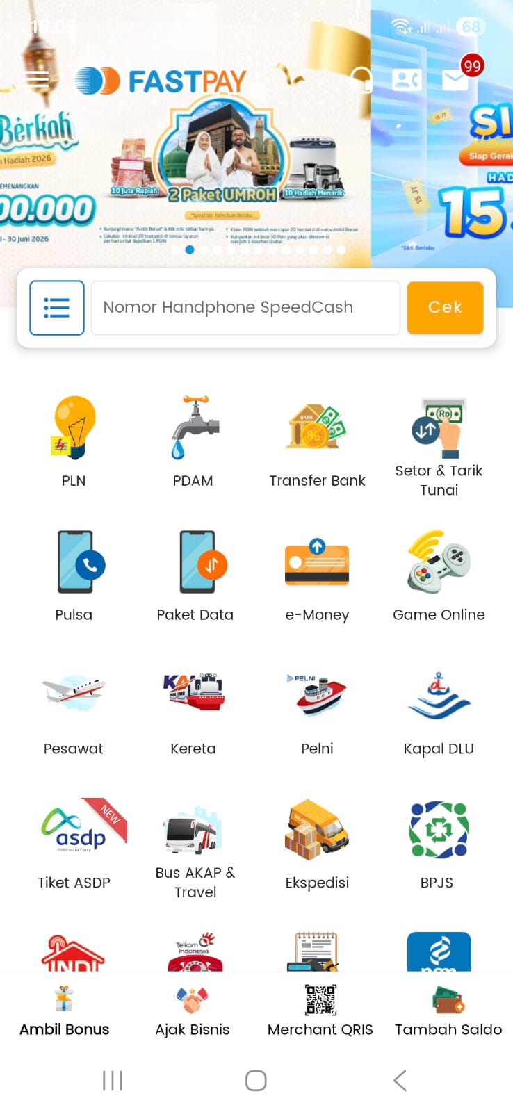 Cara Transaksi Bayar BPJS Ketenagakerjaan di Aplikasi Fastpay Android 4
