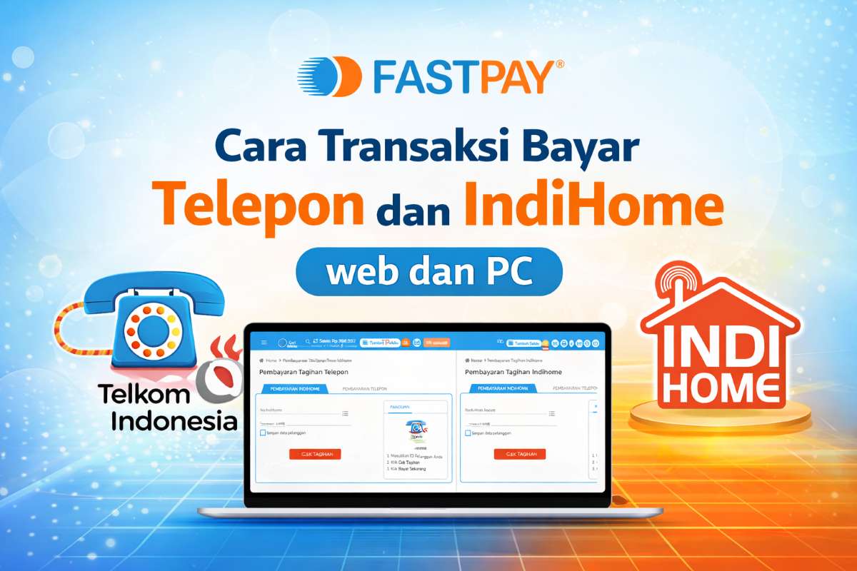 Cara bayar telepon dan IndiHome di Fastpay