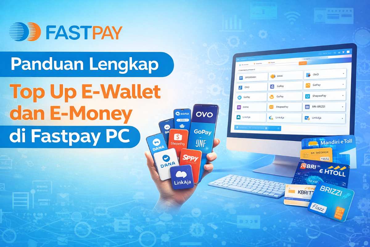 Panduan cara Top up e-wallet and e-money di fastpay PC