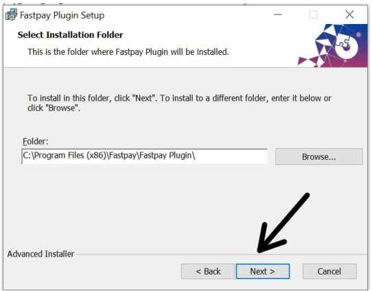 cara install plugin printer fastpay - pilih lokasi install