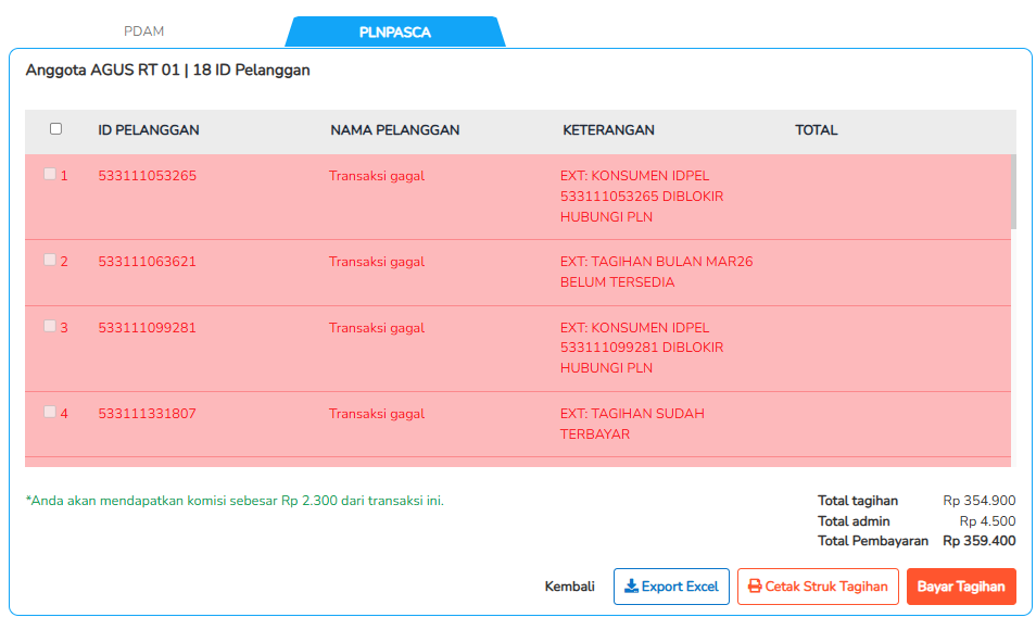 cara transaksi PLN kolektif - klik bayar tagihan