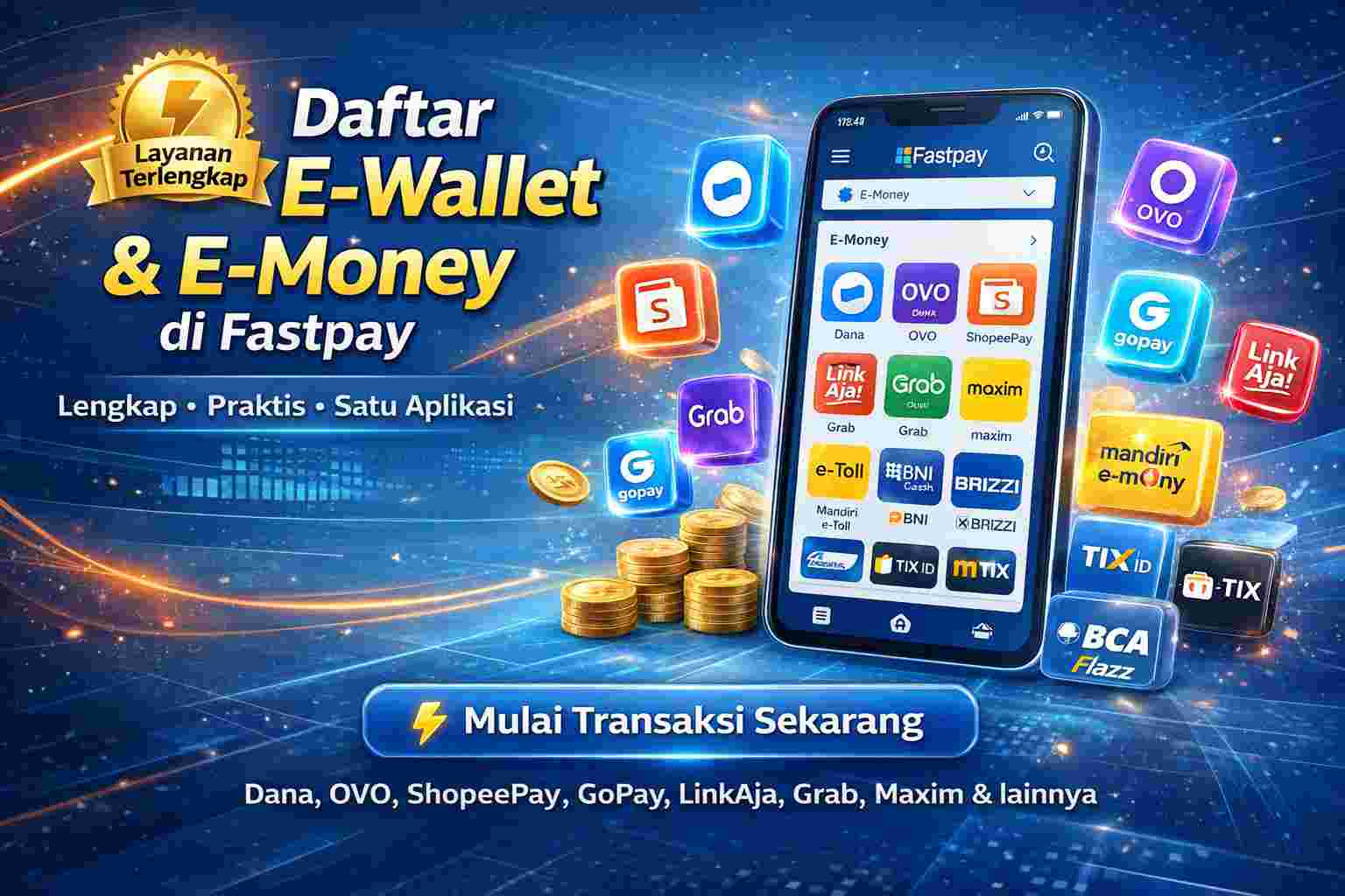 daftar ewallet emoney yang ada di fastpay
