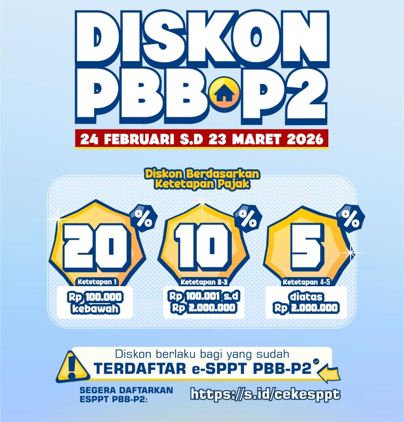 Pemerintah Kota Bogor Beri Diskon PBB hingga 23 Maret 2026