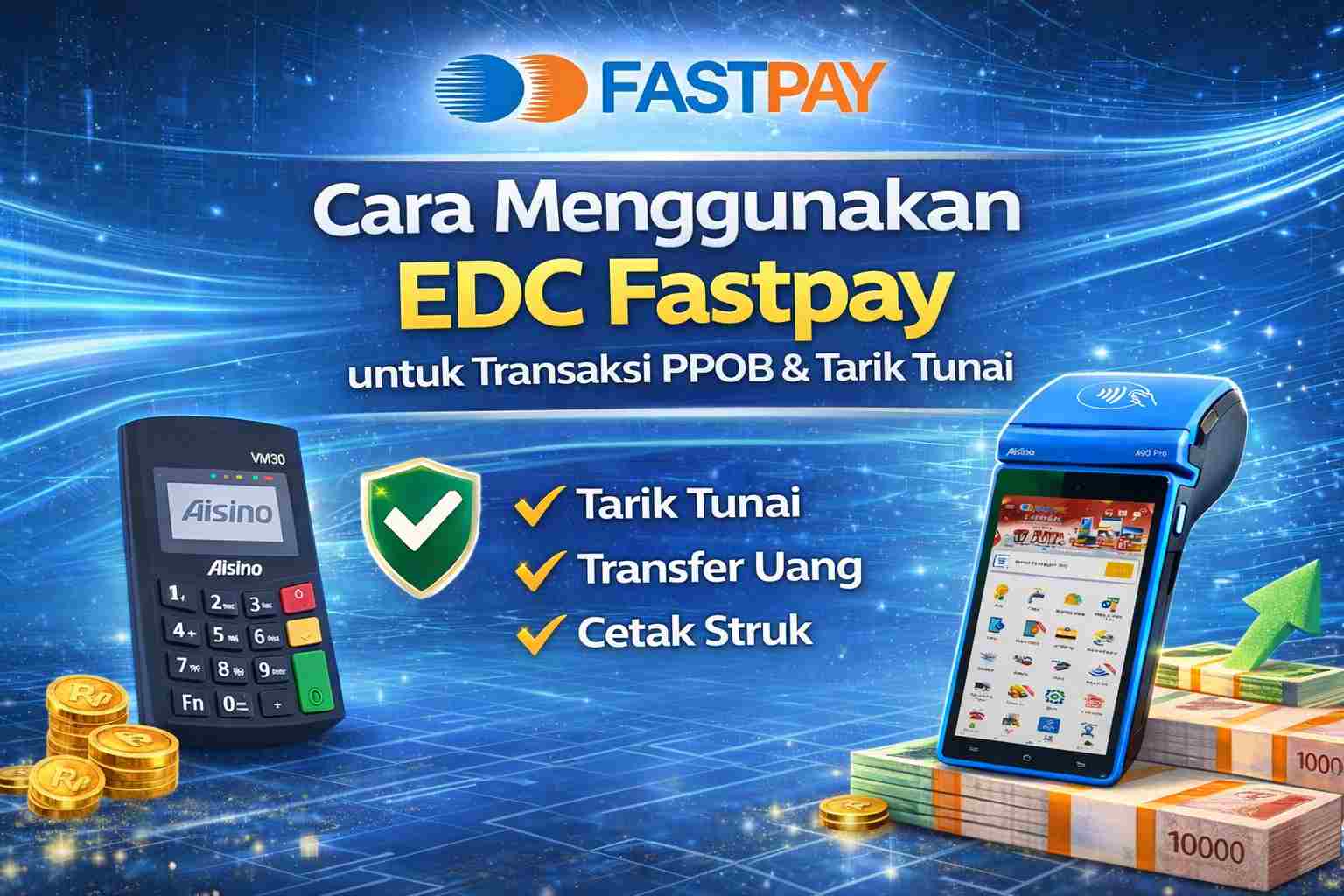 Cara Menggunakan EDC Fastpay untuk transfer dan tarik tunai