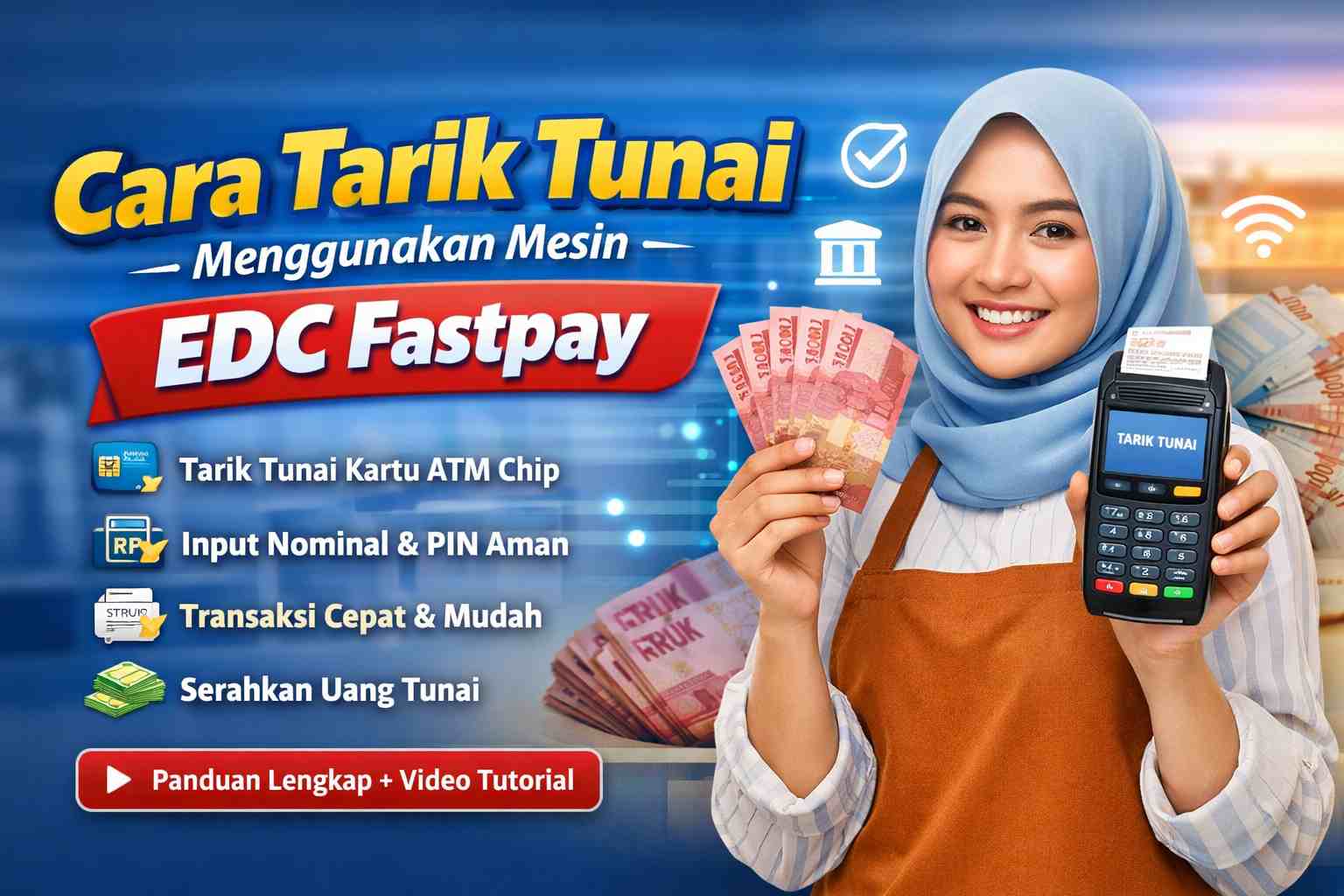 Cara Tarik Tunai Menggunakan Mesin EDC Fastpay -Tutorial Lengkap + Video Panduan