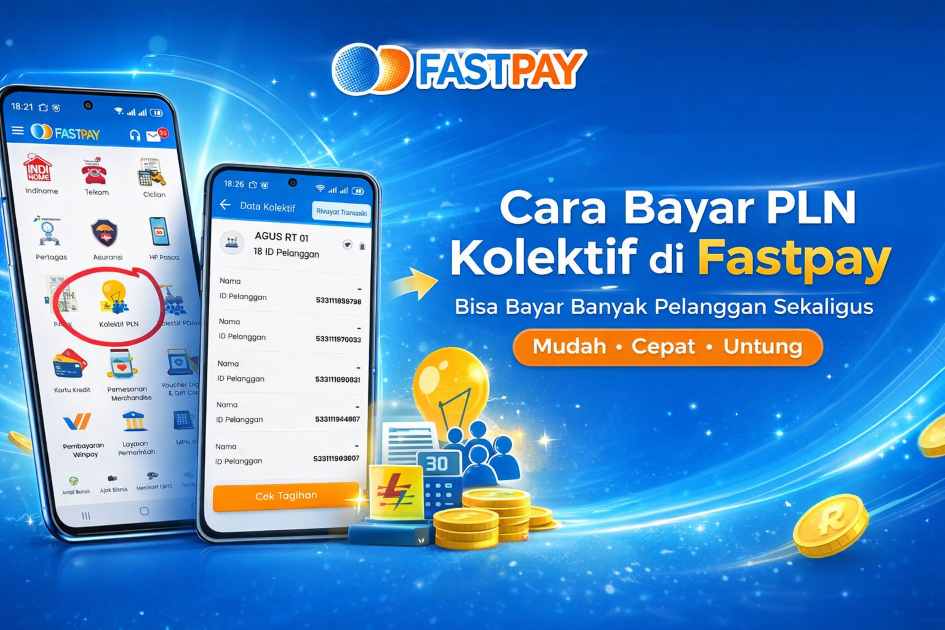 Cara Transaksi PLN Pascabayar Kolektif di Aplikasi Fastpay Android