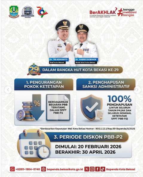 Diskon PBB Bekasi Jawa Barat