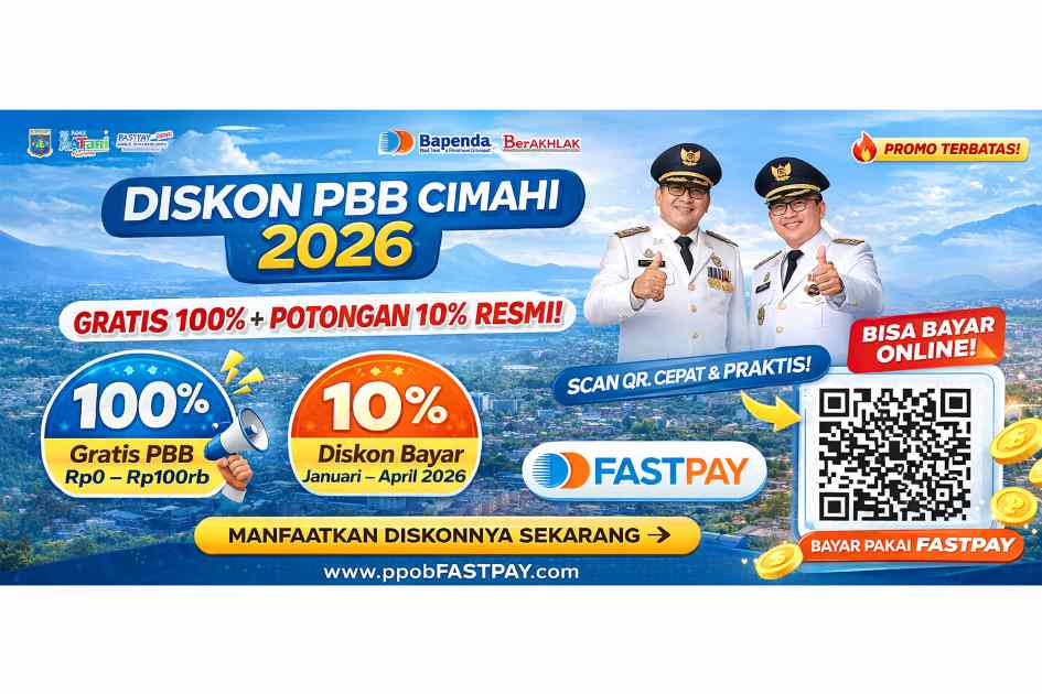 Diskon PBB Cimahi 2026 - Cara Bayar PBB Online