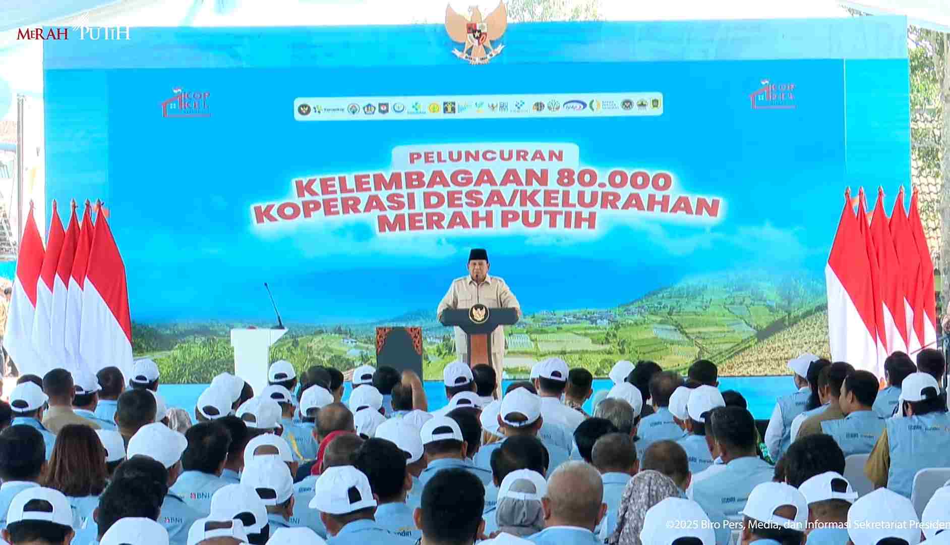 Presiden Prabowo Subianto dijadwalkan untuk meresmikan peluncuran Koperasi Desa (Kopdes) Merah Putih di daerah Bentangan, Klaten, Jawa Tengah