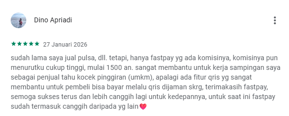 Testimoni Fastpay - Dino Apriadi