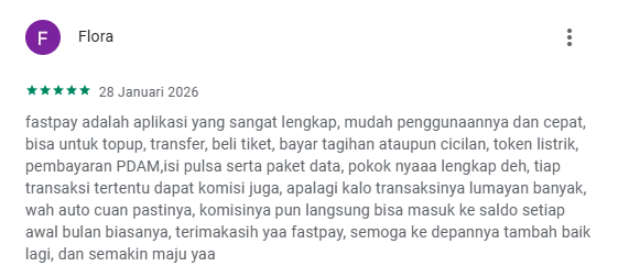 Testimoni Fastpay - Flora