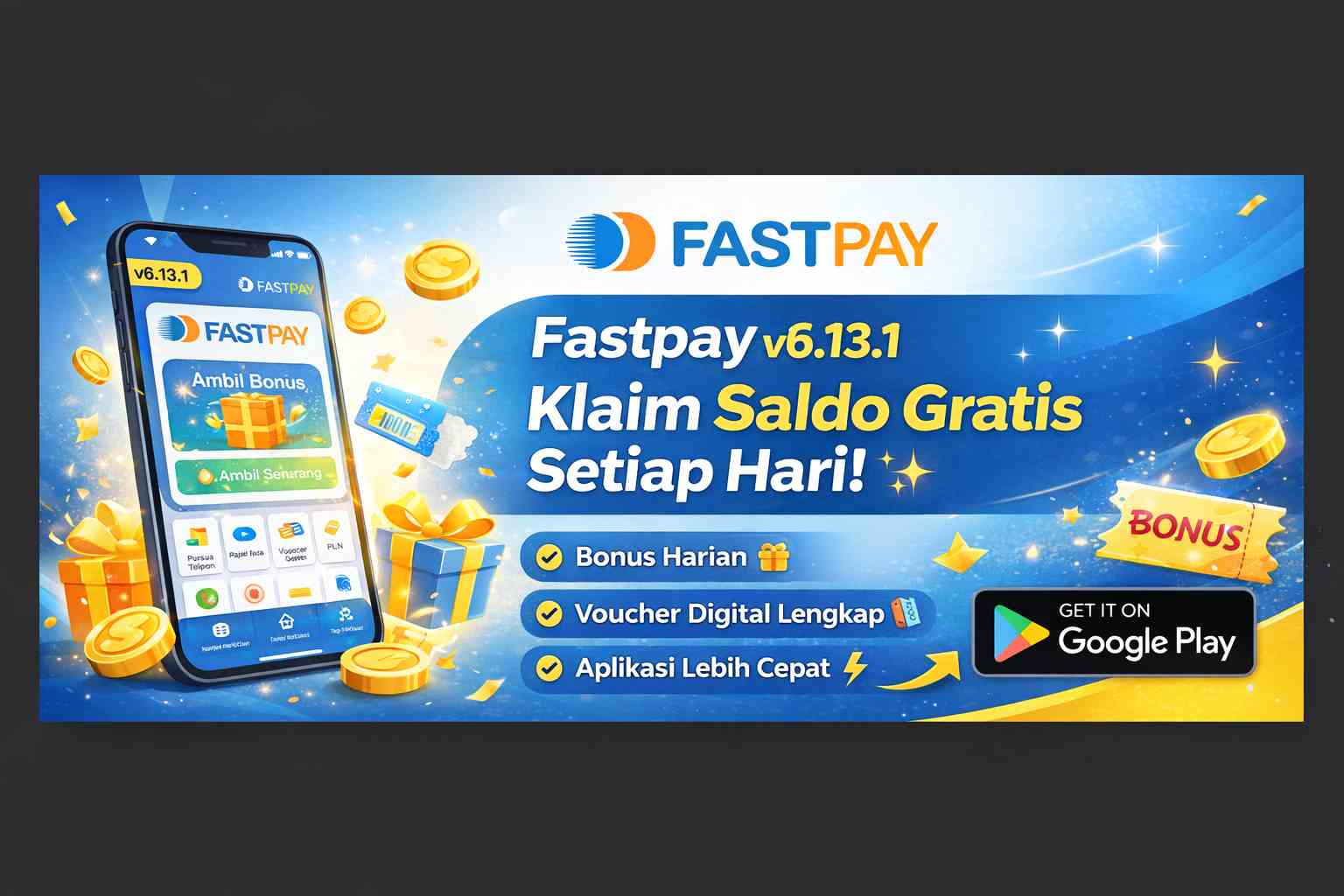 aplikasi fastpay terbaru v6.13.1 saldo gratis harian android
