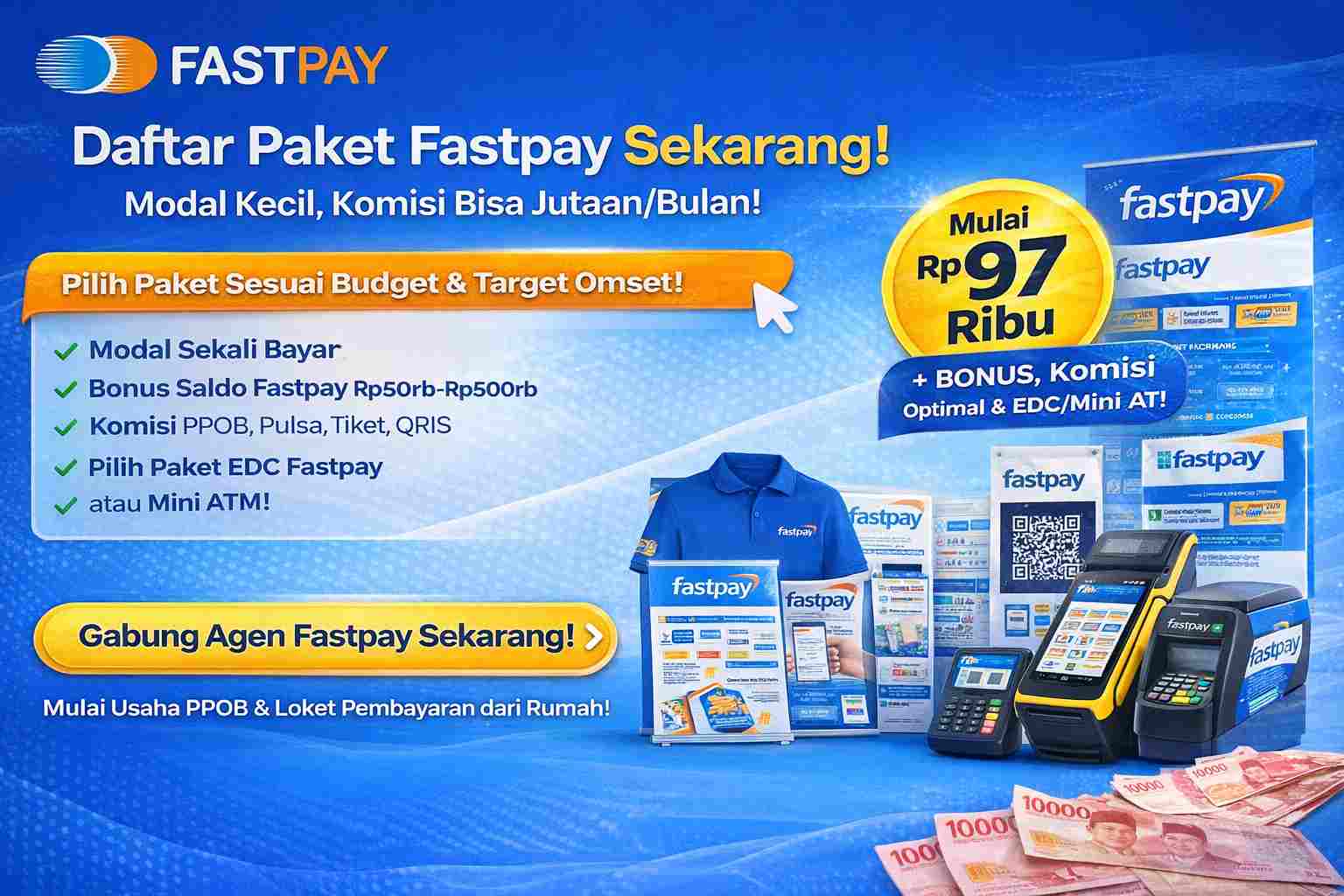 daftar paket fastpay terbaru - biaya pendaftaran - aktivasi