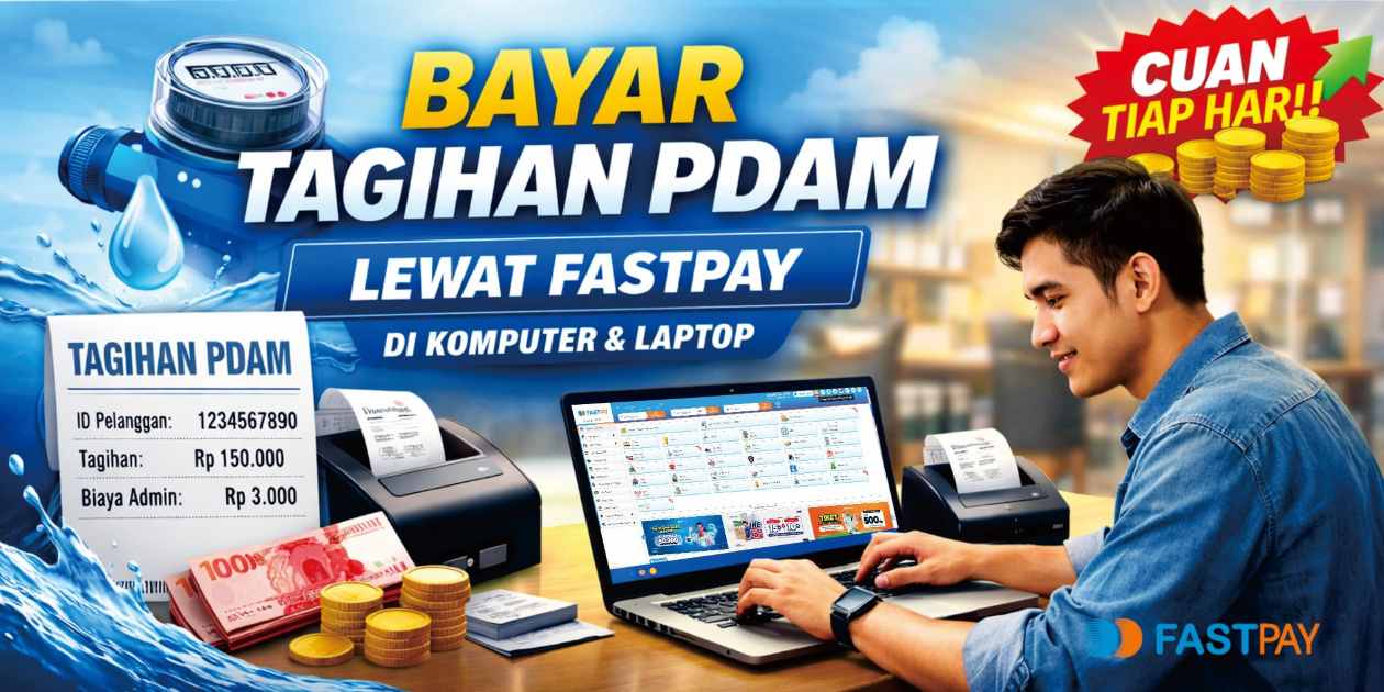 panduan cara transaksi pdam di komputer - Aplikasi Fastpay
