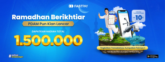 promo fastpay maret 2026 - cashback hadiah transaksi pdam