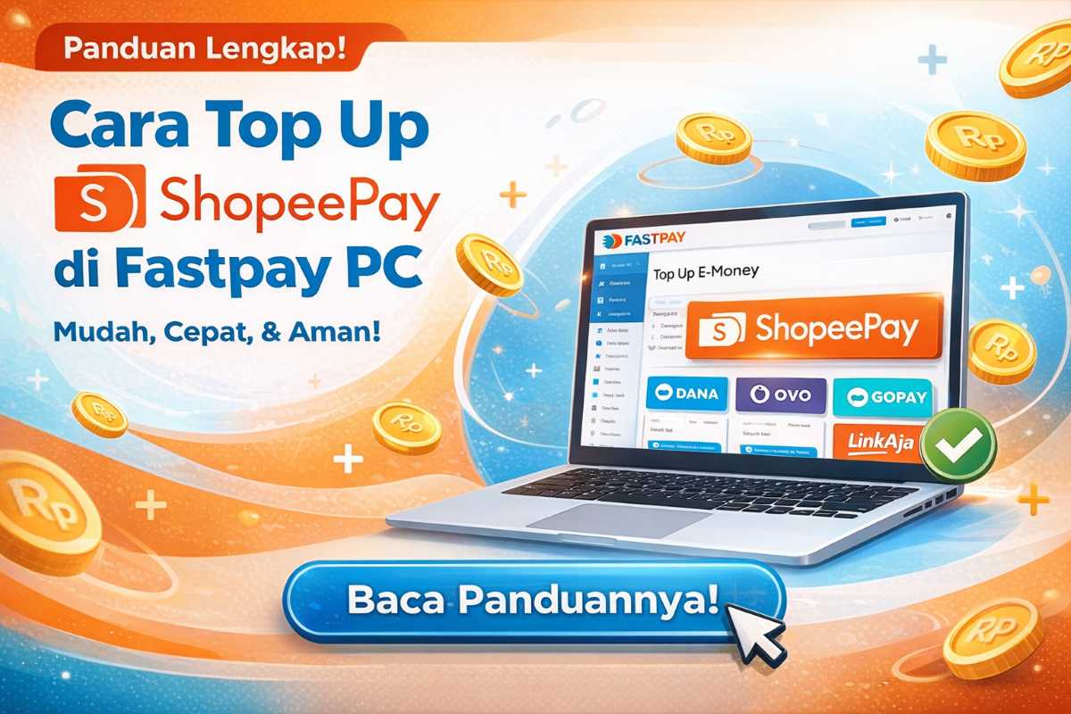 cara top up shopeepay di fastpay pc