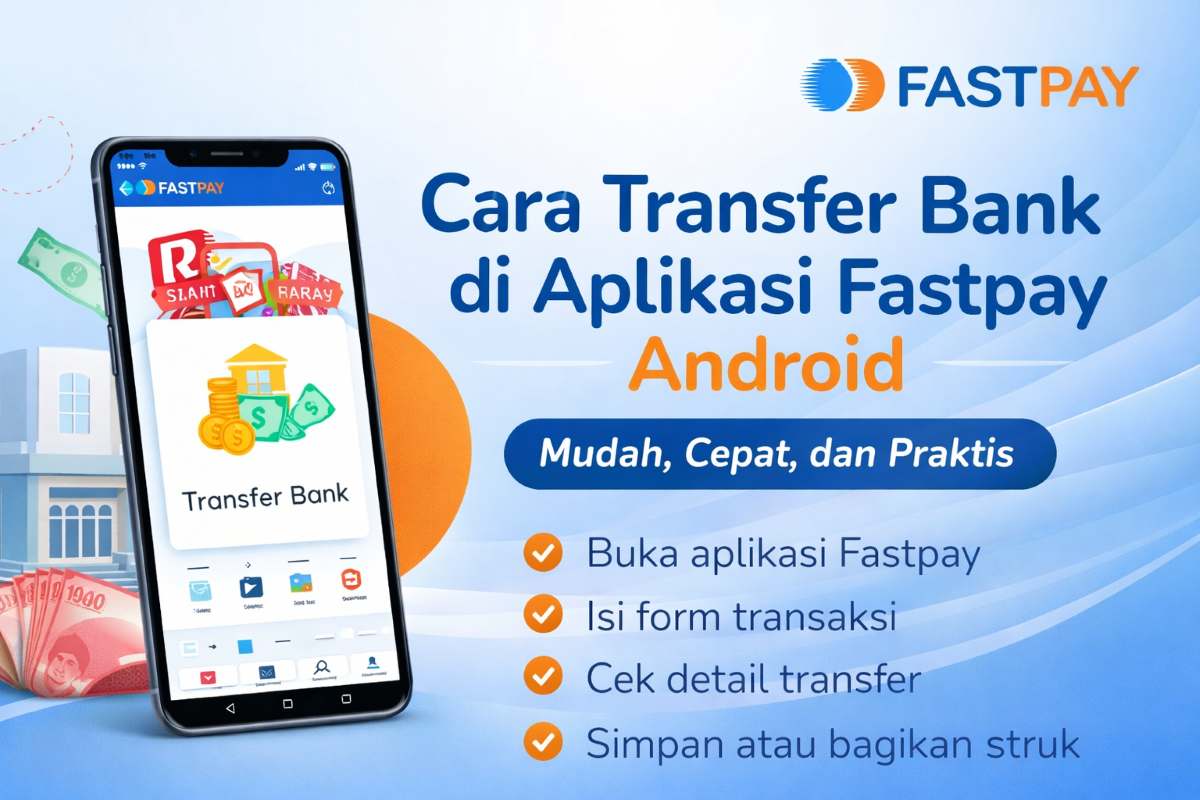 Cara transfer bank di Fastpay Andoid