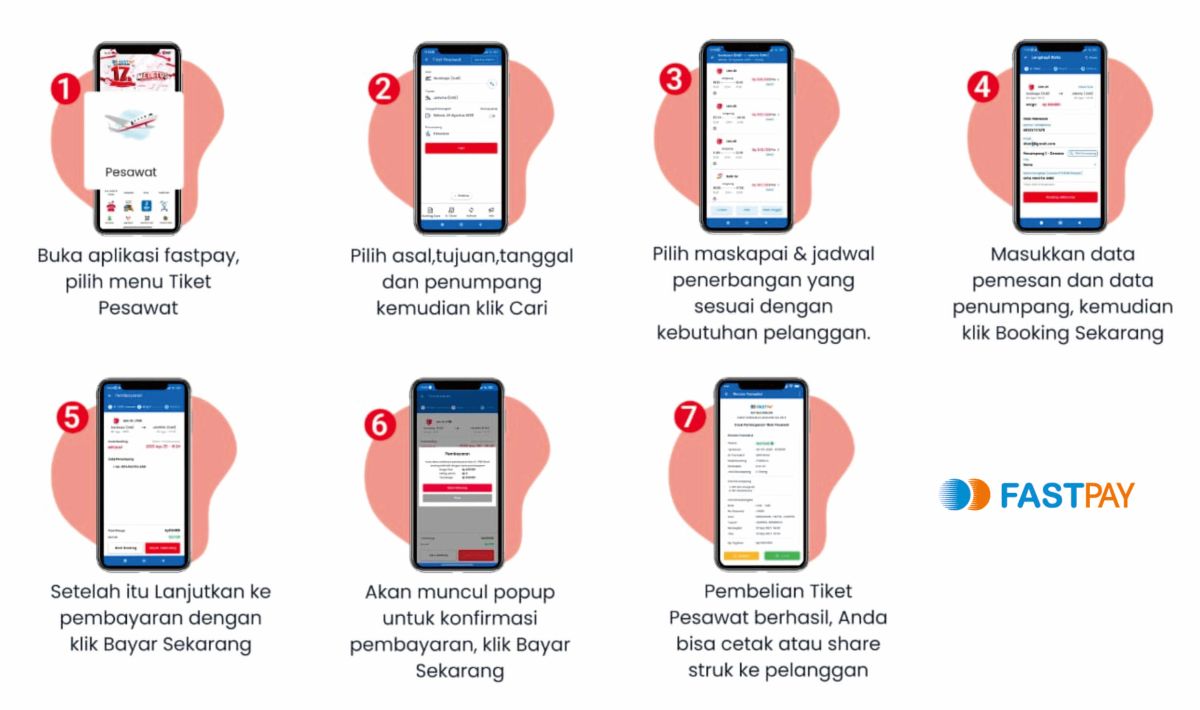 Panduan Cara Transaksi Pembelian Tiket Pesawat - Fastpay
