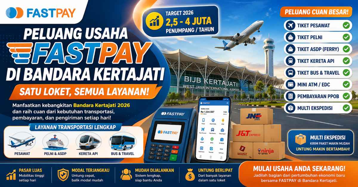 peluang usaha Fastpay di Bandara Kertajati