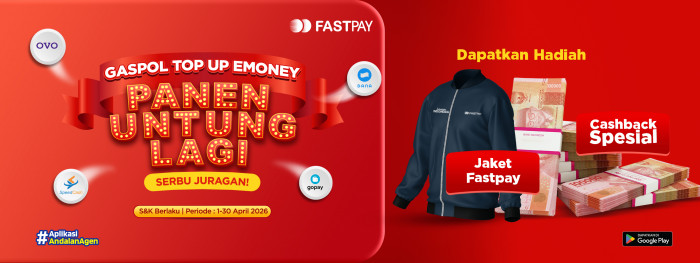 Promo Fastpay 2026 Top ewallet dapat jaket