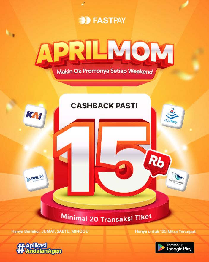 Promo Fastpay 2026 Transaksi Semua Tiket pekan2