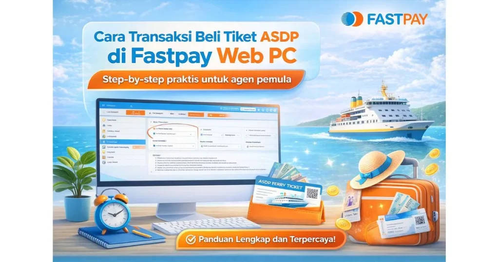 Cara transaksi tiket ASDP melalui Fastpay PC Web