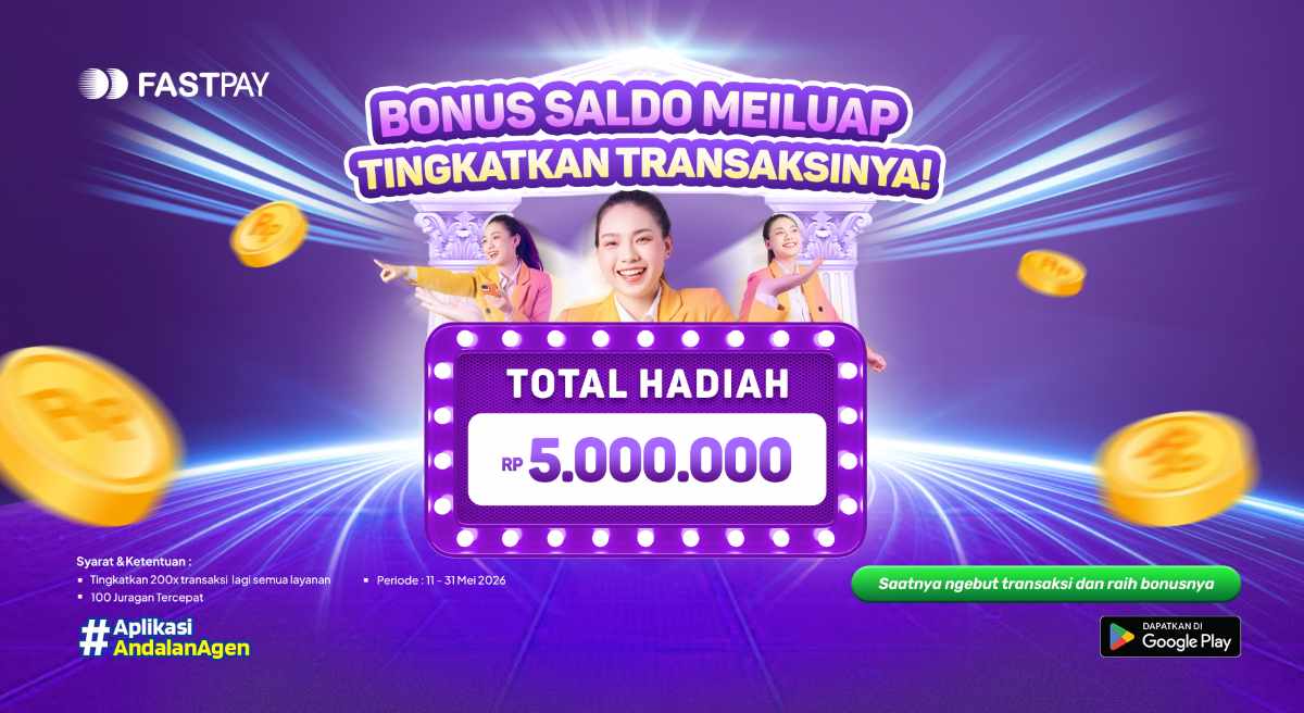 promo Bonus Saldo Fastpay Mei 2026