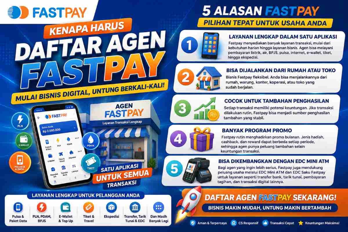 Daftar Mitra Fastpay Sekarang