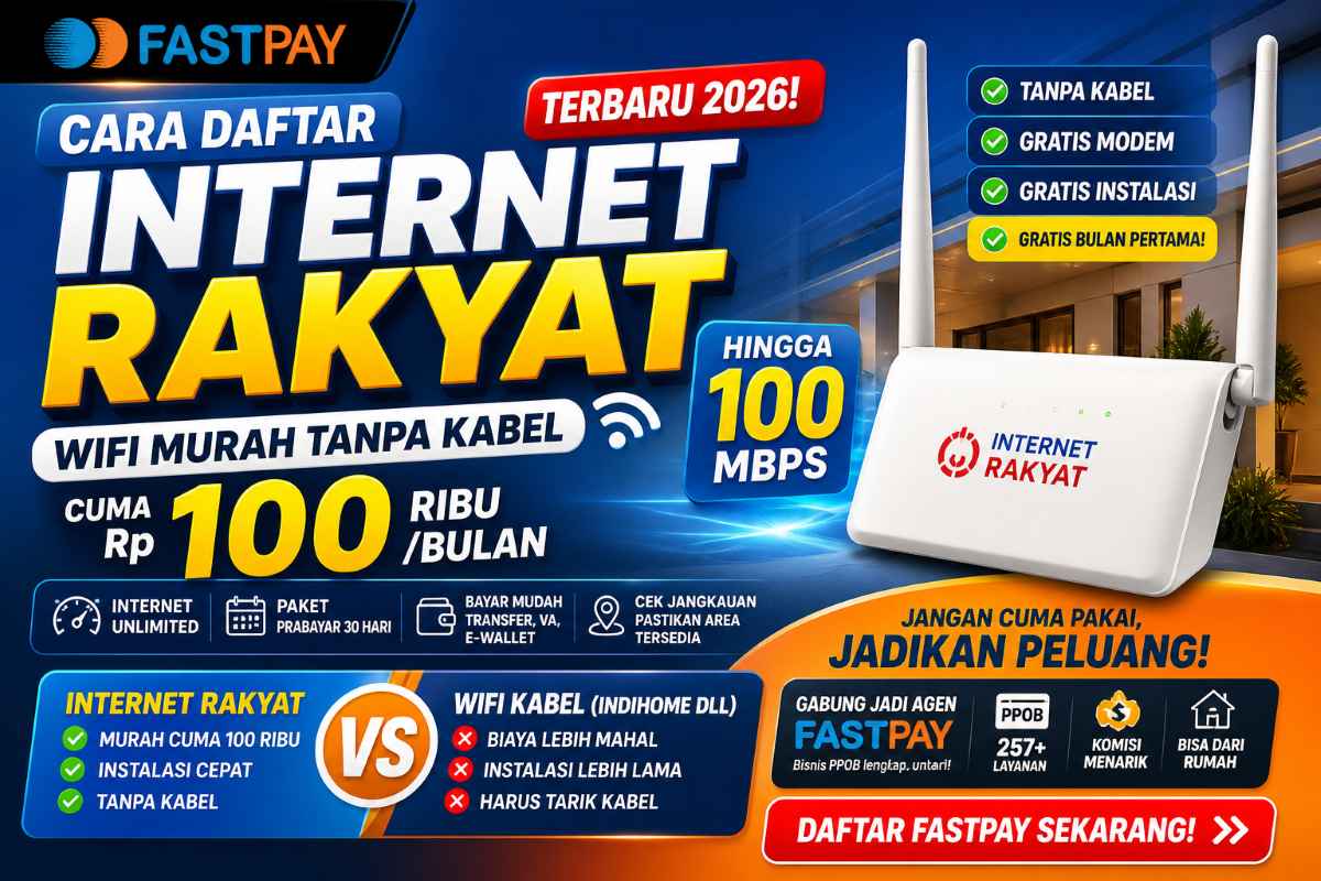 cara daftar internet rakyat