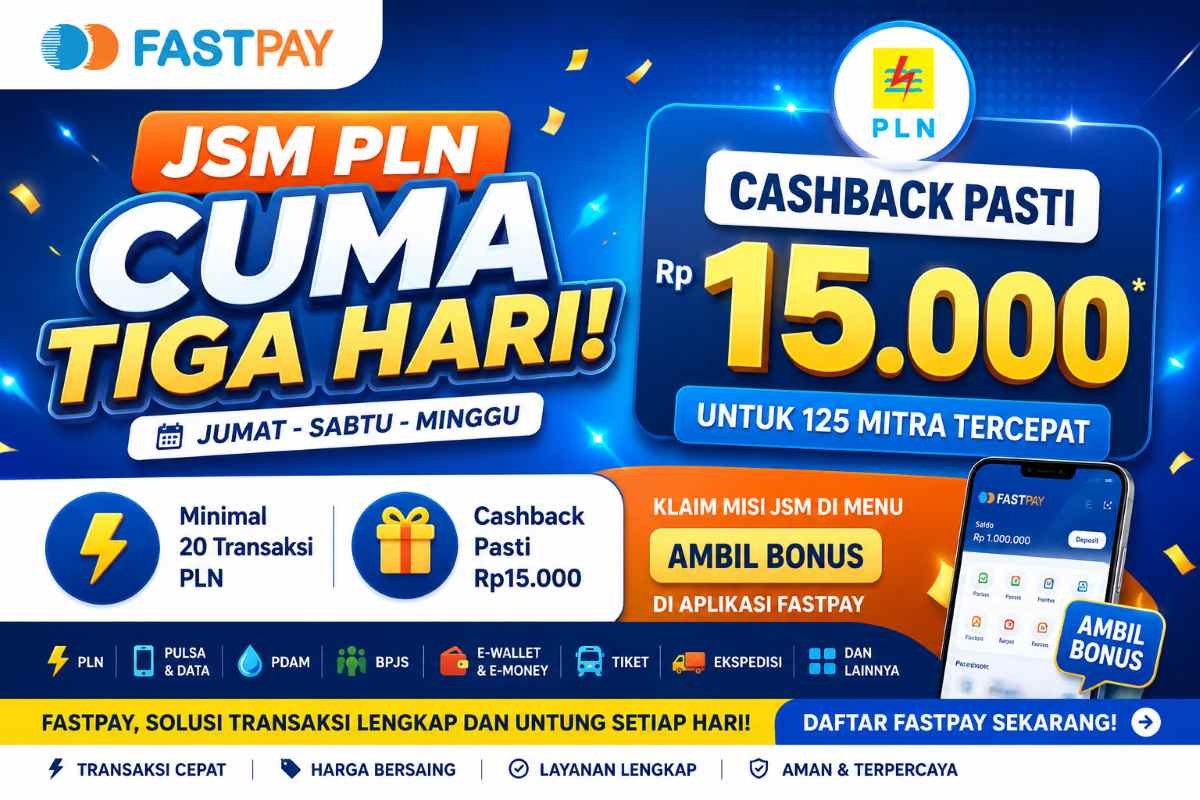 promo JSM PLN Fastpay JSM Mei 2026