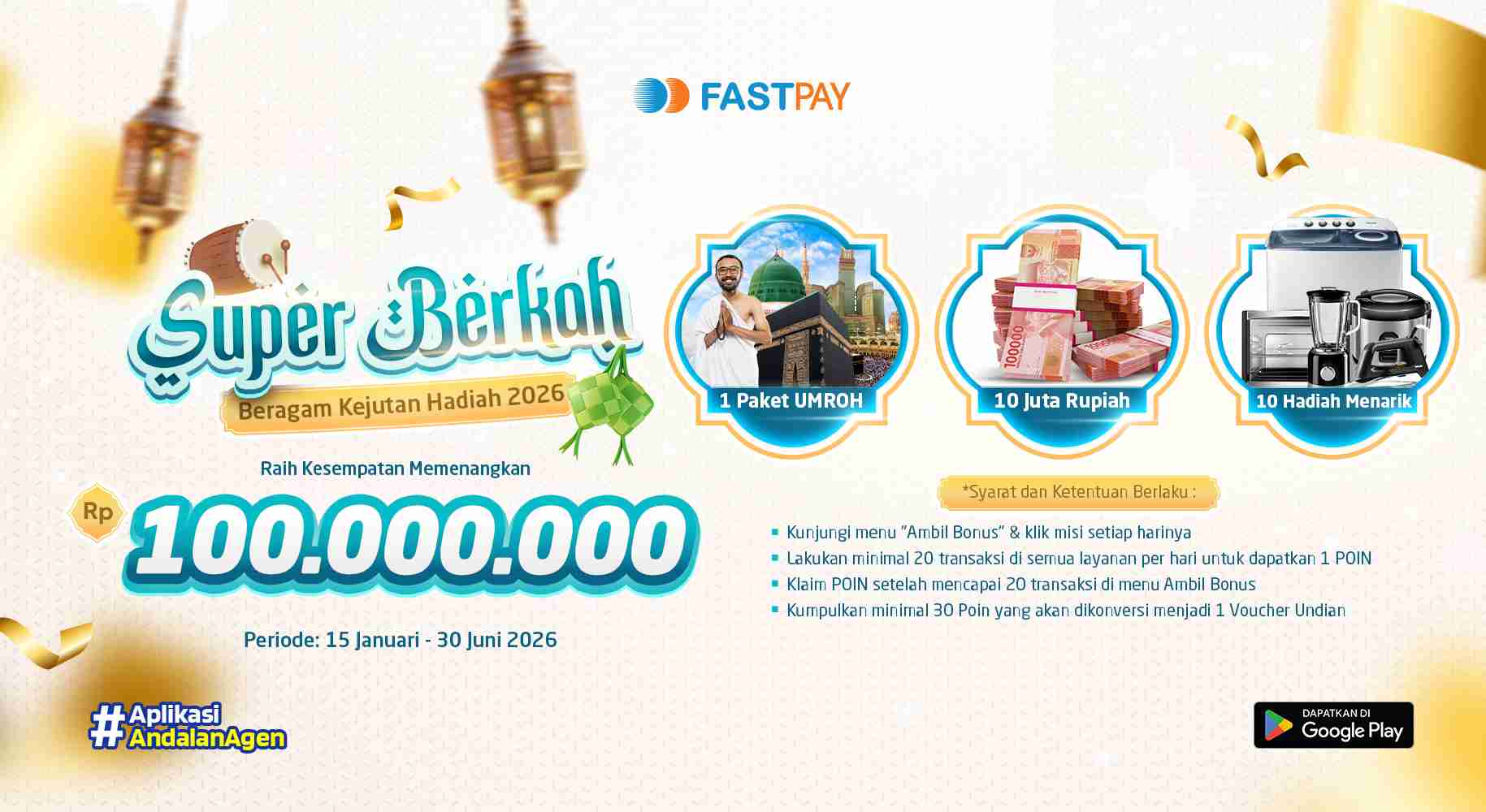 Fastpay, Aplikasi Pulsa Banyak Promonya