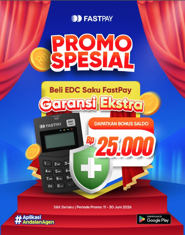 PROMO SPESIAL EDC Saku FastPay Extra Garansi Juni 2026