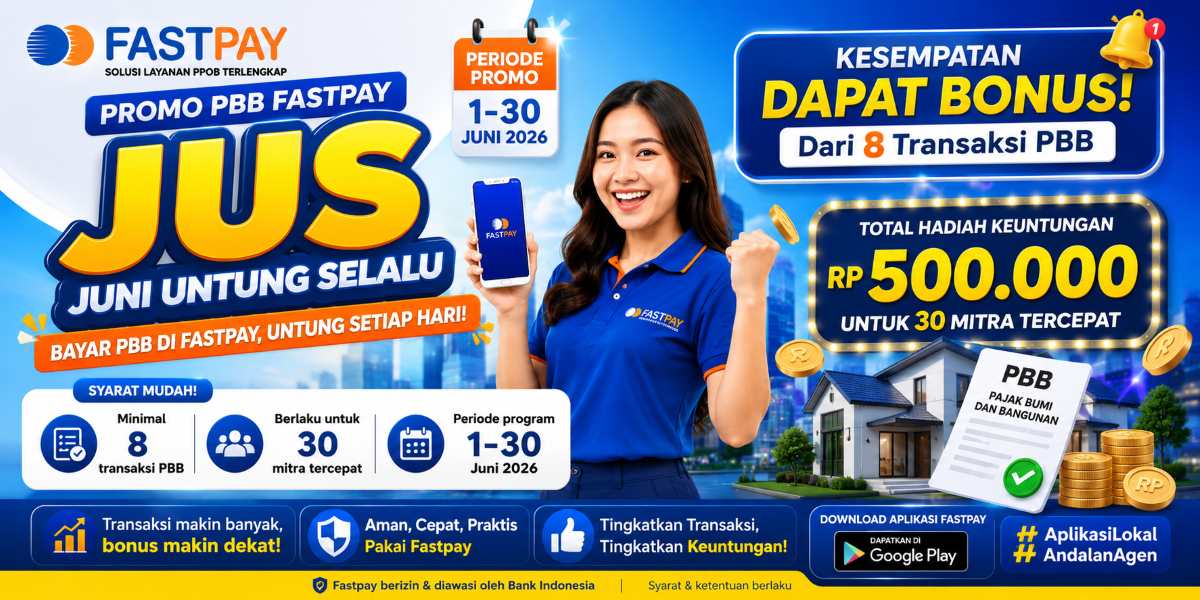 Promo PBB Fastpay Juni 2026: Bonus Transaksi PBB