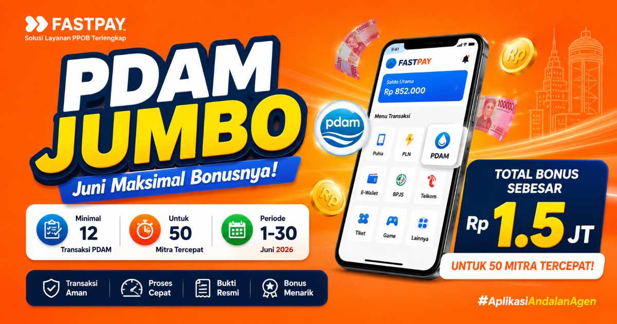 Promo PDAM Fastpay Juni 2026