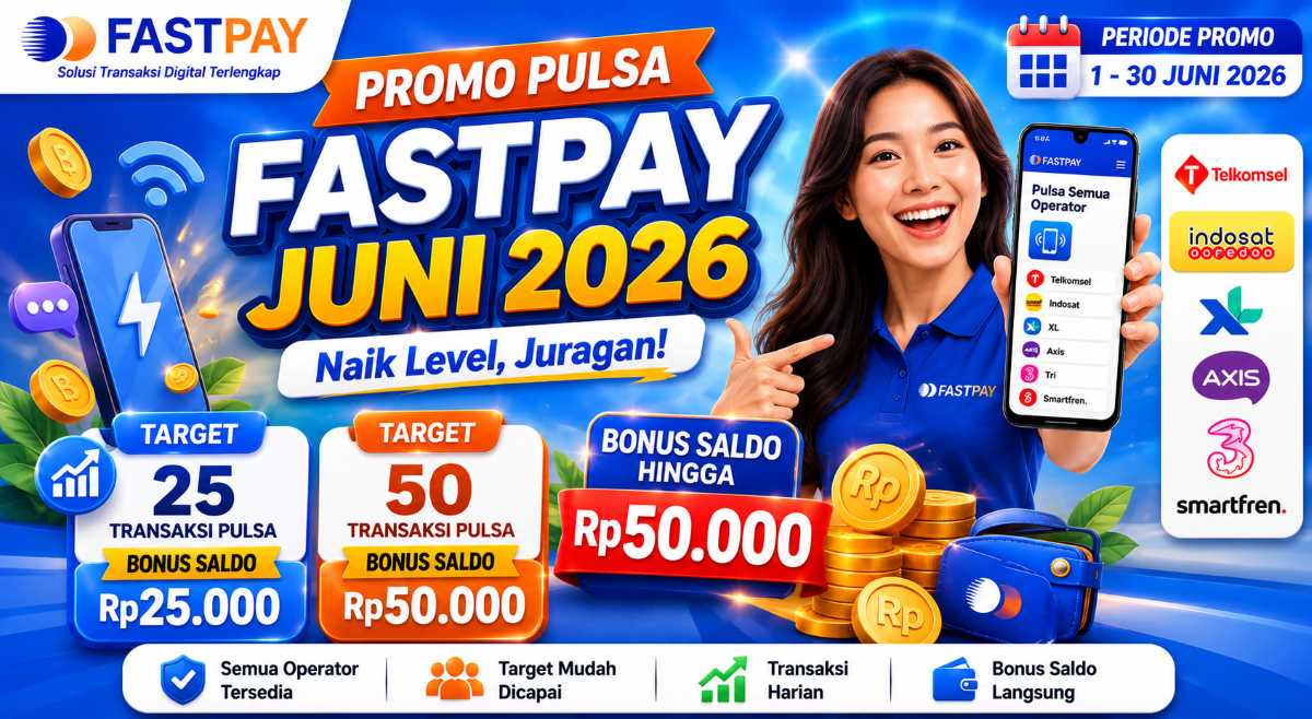 Promo Pulsa Fastpay Juni 2026: Bonus Saldo hingga Rp50.000