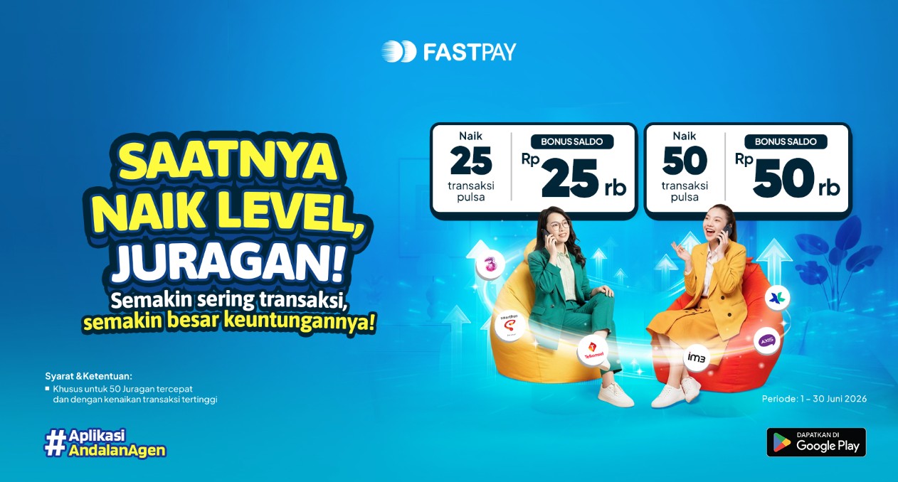Promo Pulsa Fastpay Juni 2026 Bonus Saldo Untuk Agen Pulsa Fastpay