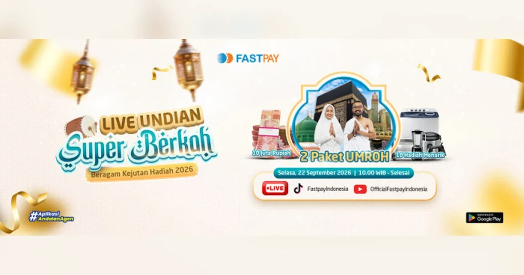 Live Pengundian Super Berkah Fastpay 2026 pada 22 September 2026