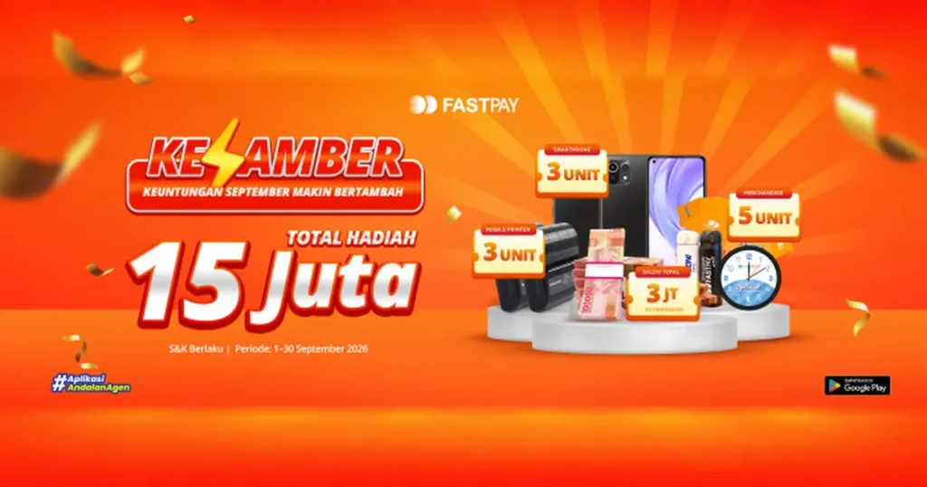 Promo Fastpay September 2026 KESAMBER hadiah total Rp15 juta