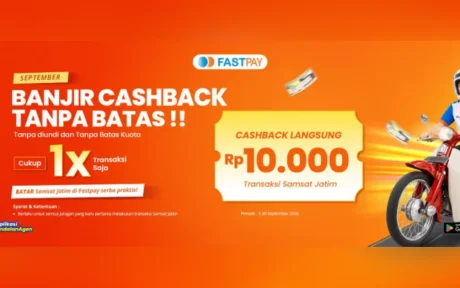 Promo Samsat Jatim Fastpay September 2026 cashback Rp10.000