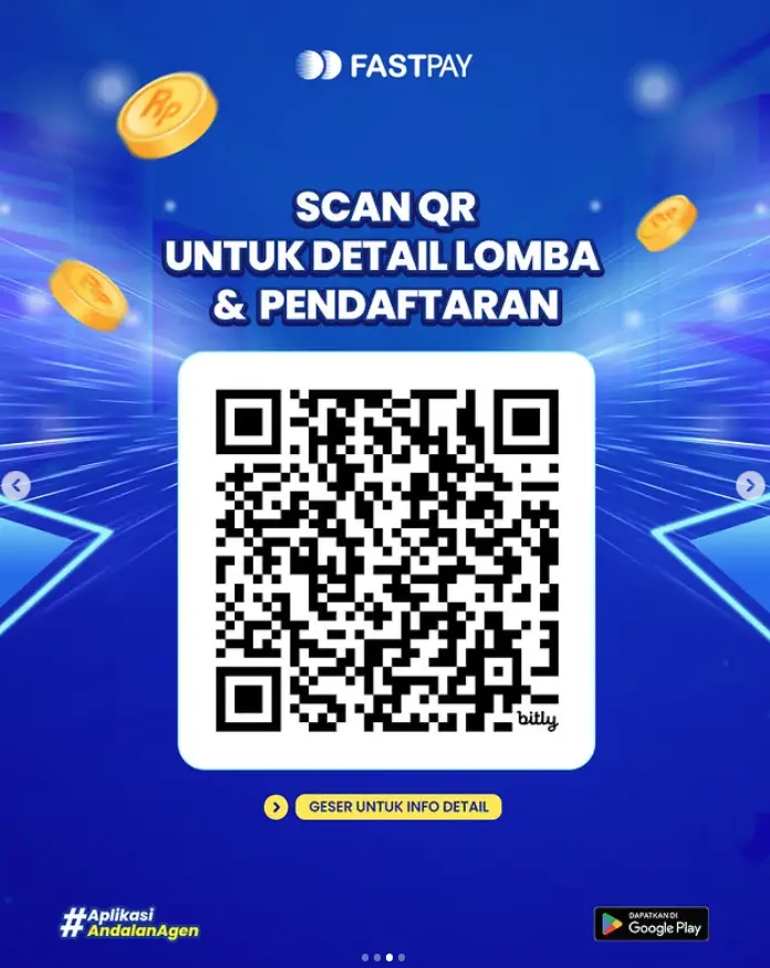 QR pendaftaran Video Challenge Fastpay Sehari Jadi Juragan September 2026