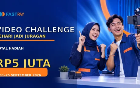 Video Challenge Fastpay Sehari Jadi Juragan 11–25 September 2026 dengan total hadiah Rp5 juta