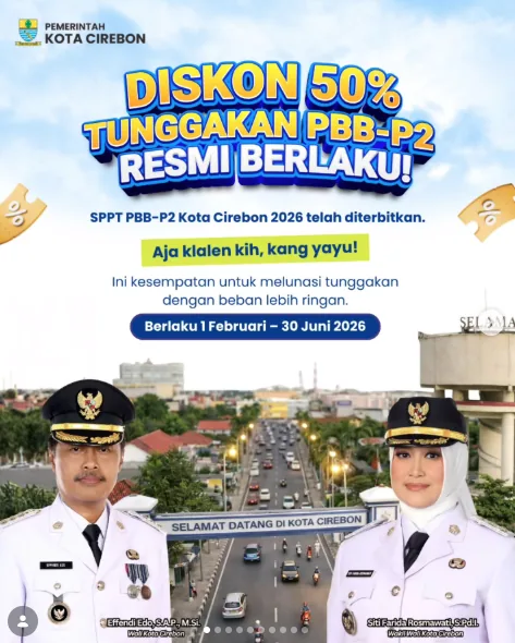 Diskon PBB Kota Cirebon Jawa Barat opt 1626 20261012