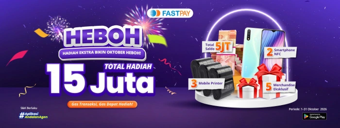 Poster promo Fastpay HEBOH Oktober 2026