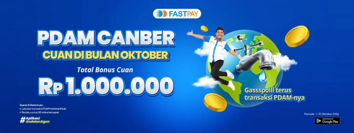 Poster promo Fastpay PDAM CANBER 2026